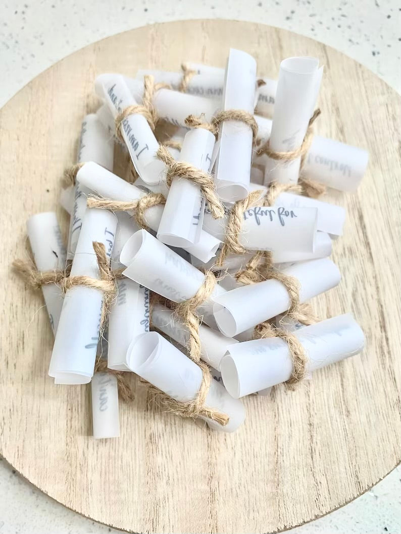 Handmade Jar of God’s Blessings | 30 Encouraging Bible Verses on Vellum Paper | Christian Gift for Inspiration & Faith