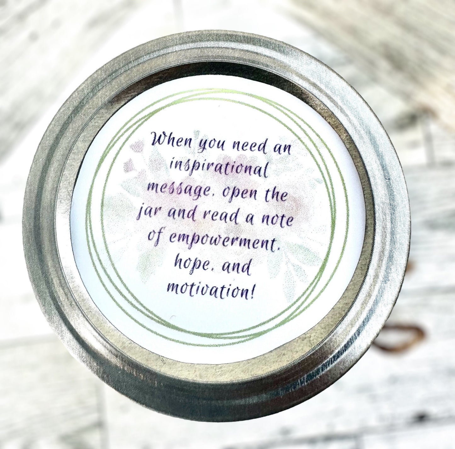 Inspirational Messages in Glass Jar - Free Personalization