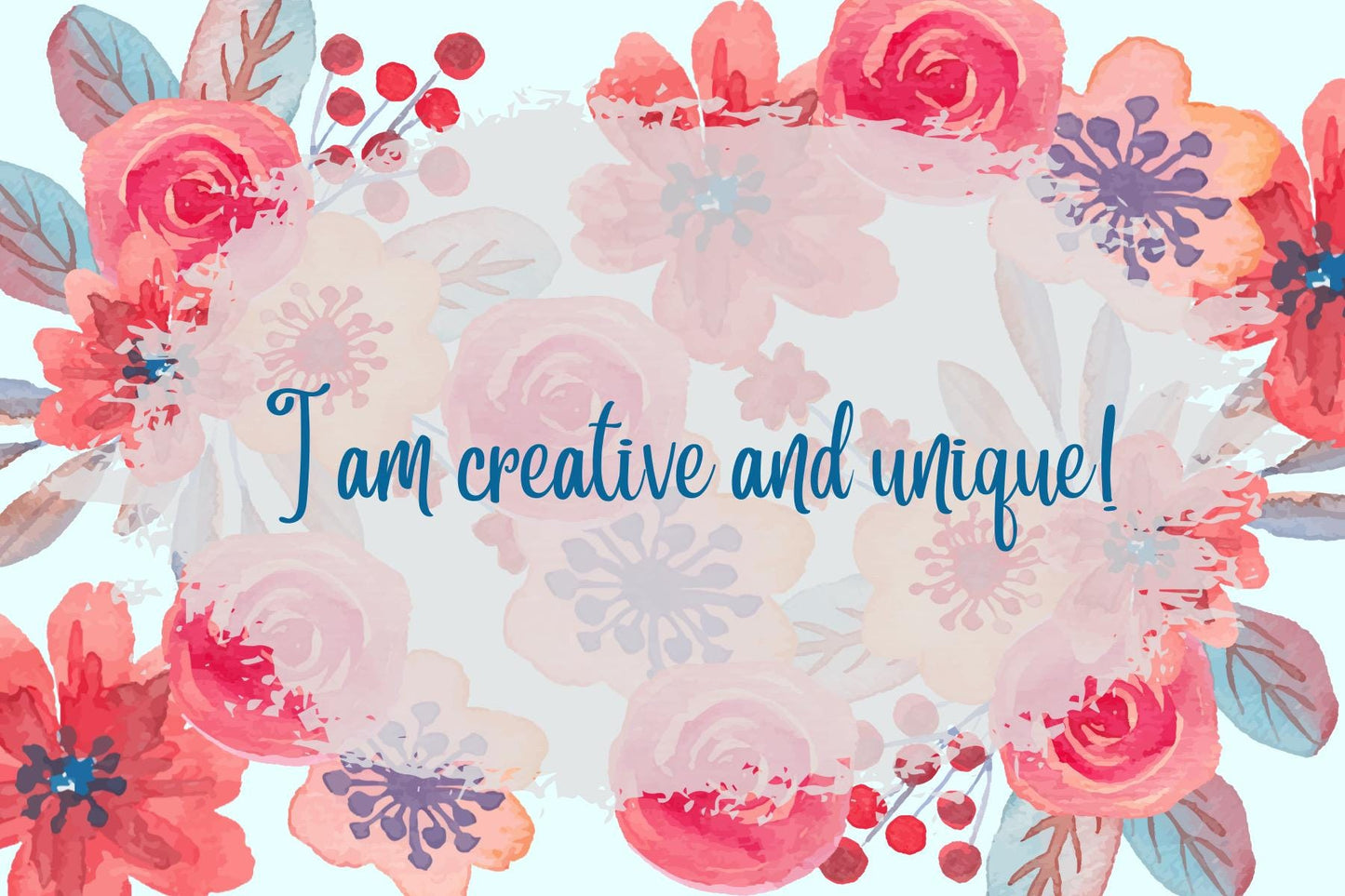 30 Positive Affirmation Beautiful Floral; Inspirational Cards of Affirmations to Empower, Encourage, Strengthen and Uplift; Great Gift