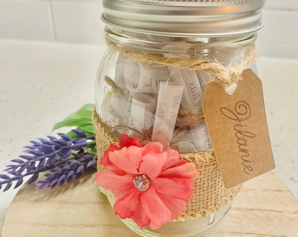 Encouraging Scripture Messages in a Mason Jar - 30 Uplifting Bible Verses for Hope and God's Love
